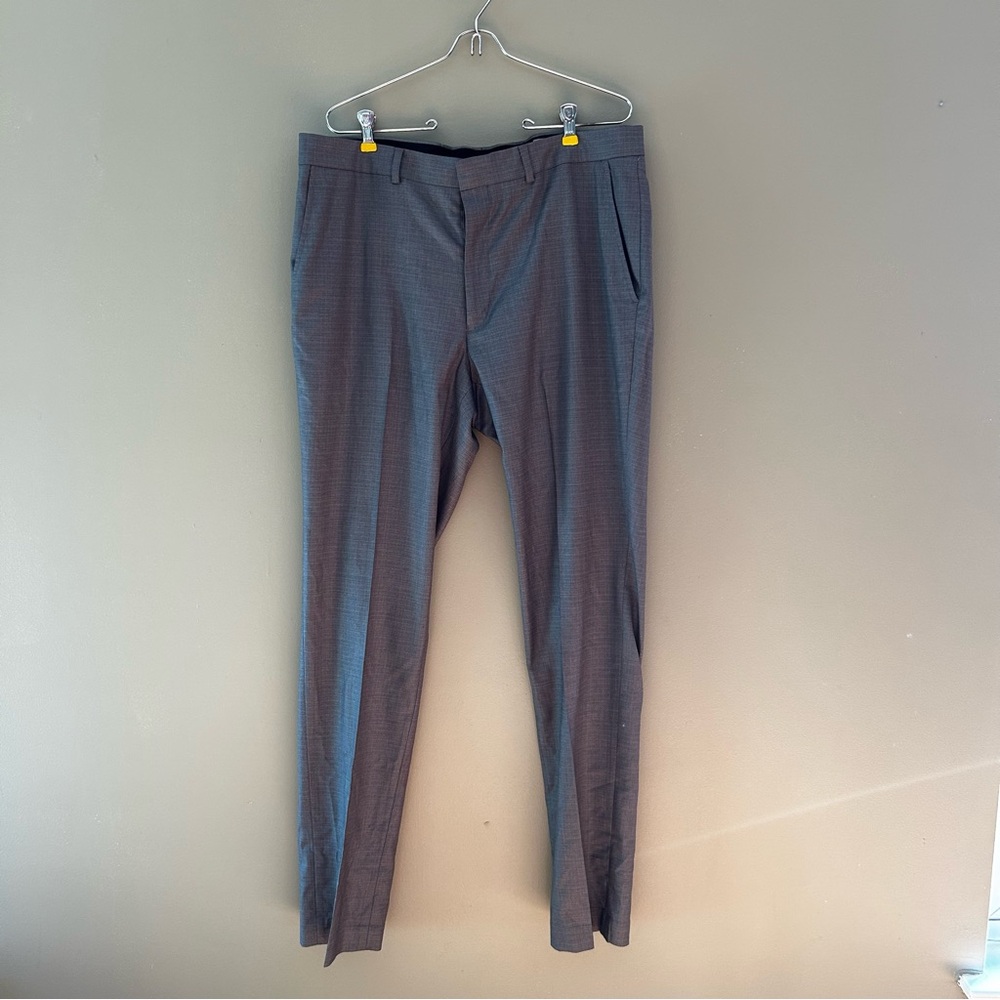 Reaction Kenneth Cole Techni-cole Gray Dress Pants 36 x 34